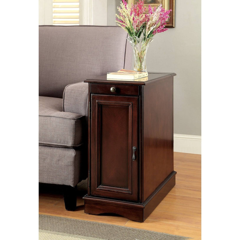 Cherry Side Table with USB J957