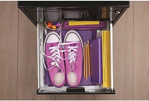 3 Drawer Metal File Cabinet Black O260441