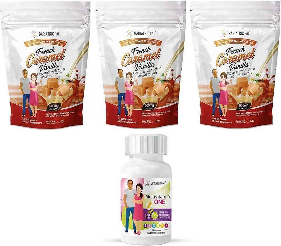 90-Day Bariatric Vitamin Bundle Multivitamin Capsule and Calcium Citrate Soft Chews V848