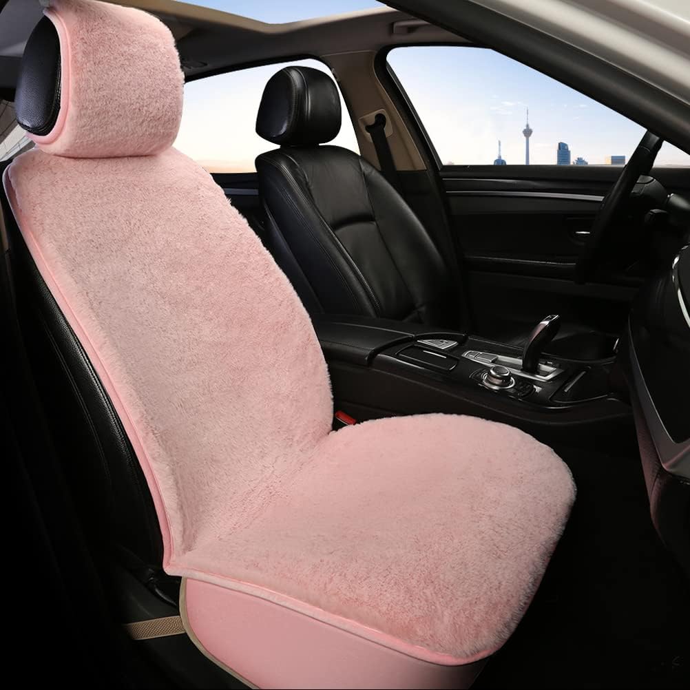 Purple Faux Fur Car Seat Cover K28395