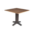 36" Solid Wood Square Dual Drop Leaf Dining Table O500