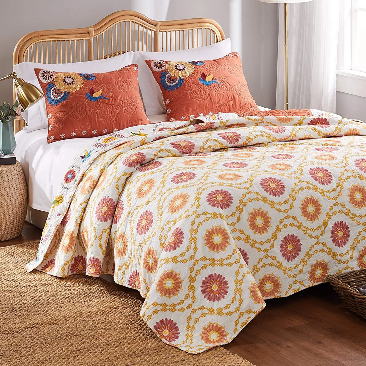 Reversible 3-Piece Full/Queen Quilt Set S218874