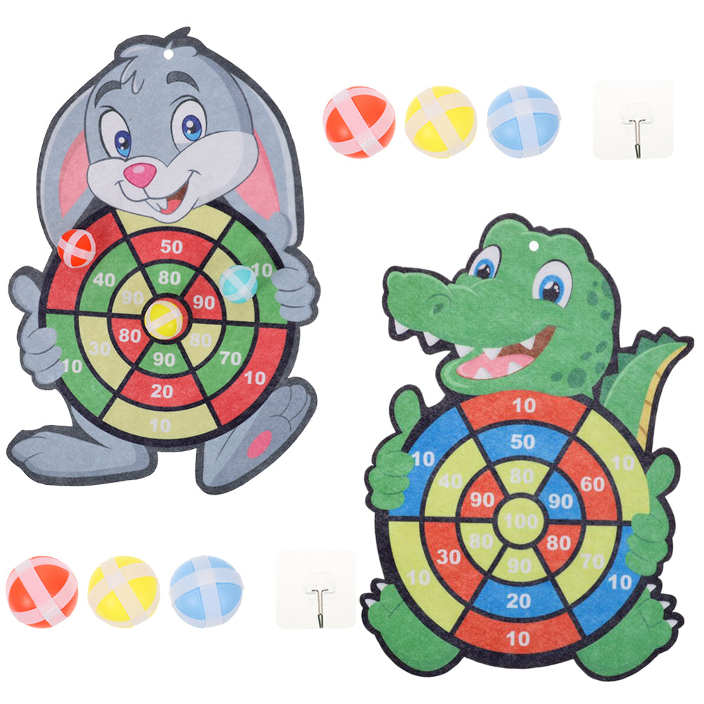 2 Sets Dart Board Game with Sticky Balls C8120