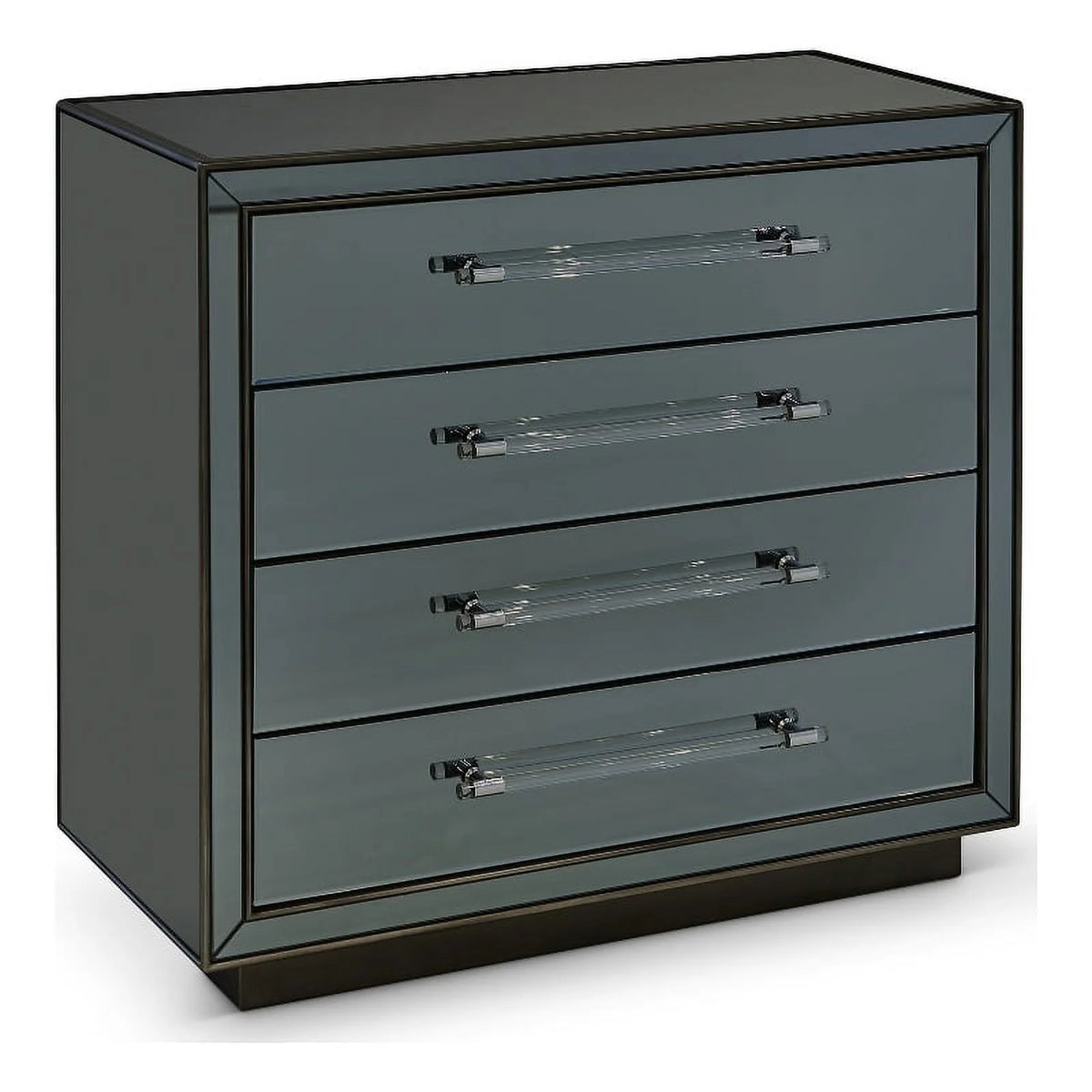 Gray Wood 4 Drawer Chest A44929