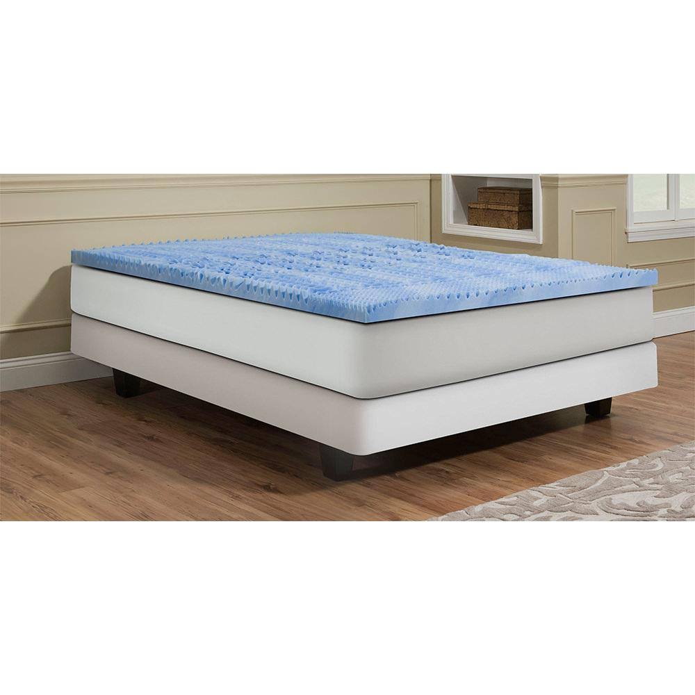 5 Zone Convoluted RV King Gel Memory Foam Topper Z92761