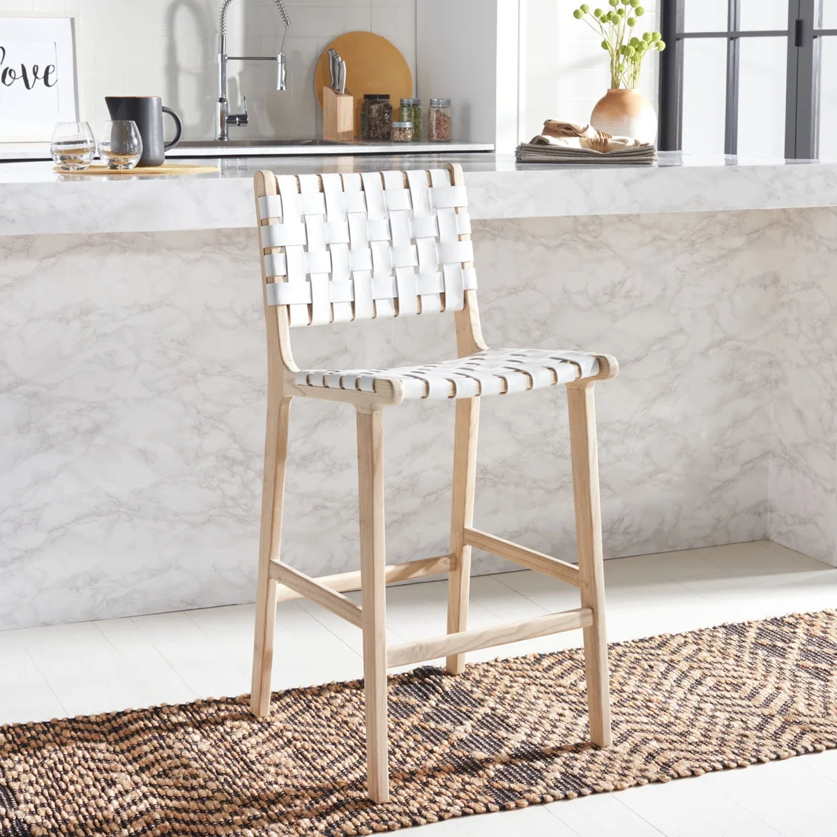 Leather Counter Stool Q5202