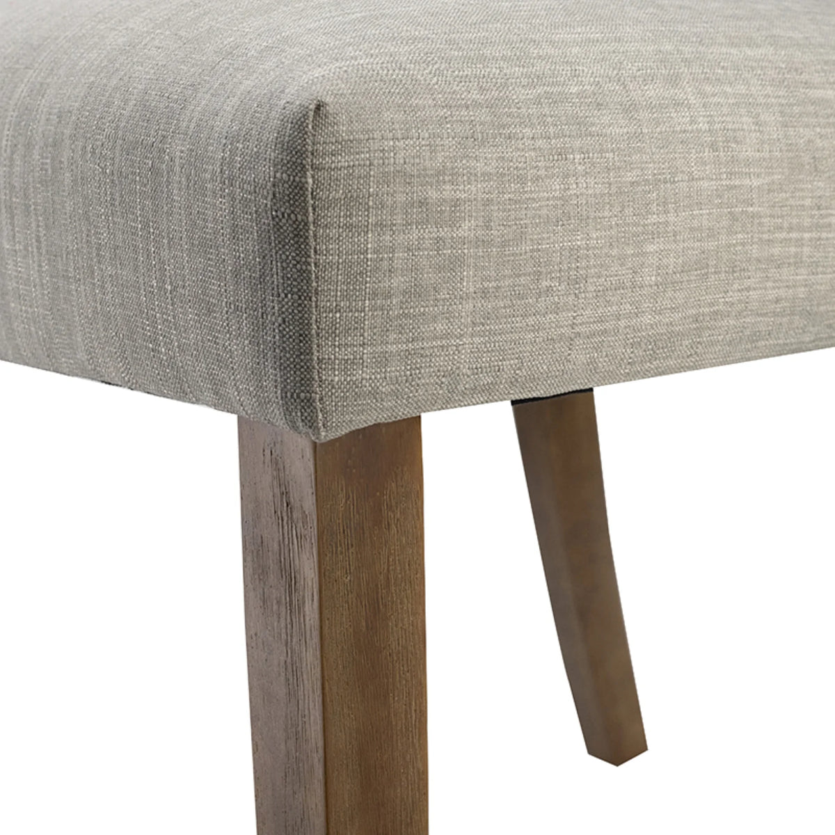 Gray Tufted Back Wooden Dining Chairs with Soft Cushion T144