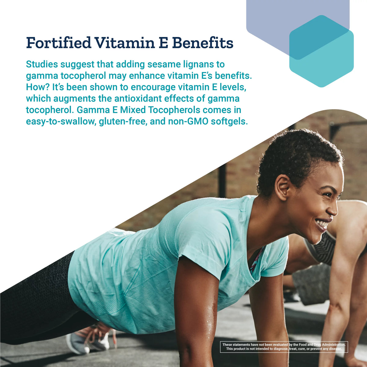 Vitamin E Mixed Tocopherols with Sesame Lignans 60 Softgels H592