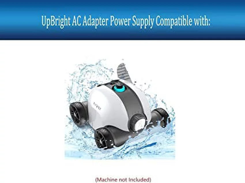 12.6V 2-Prong AC/DC Adapter for Cordless Robotic Pool Vacuum Cleaner Y88393