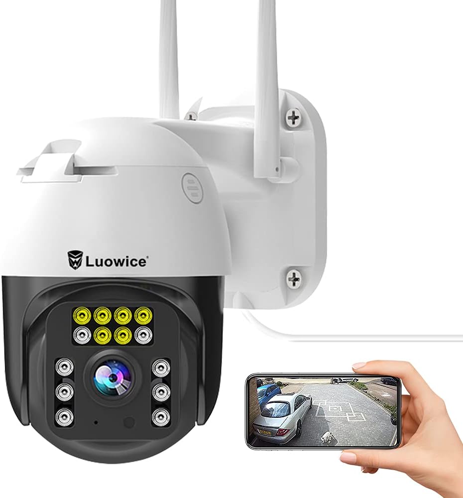 5MP PTZ WiFi IP Security Camera with Color Night Vision N36650