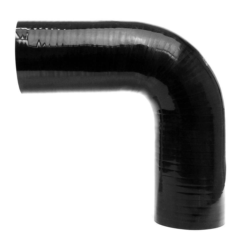 Black 90 Degree Silicone Elbow Coupler Hose O284