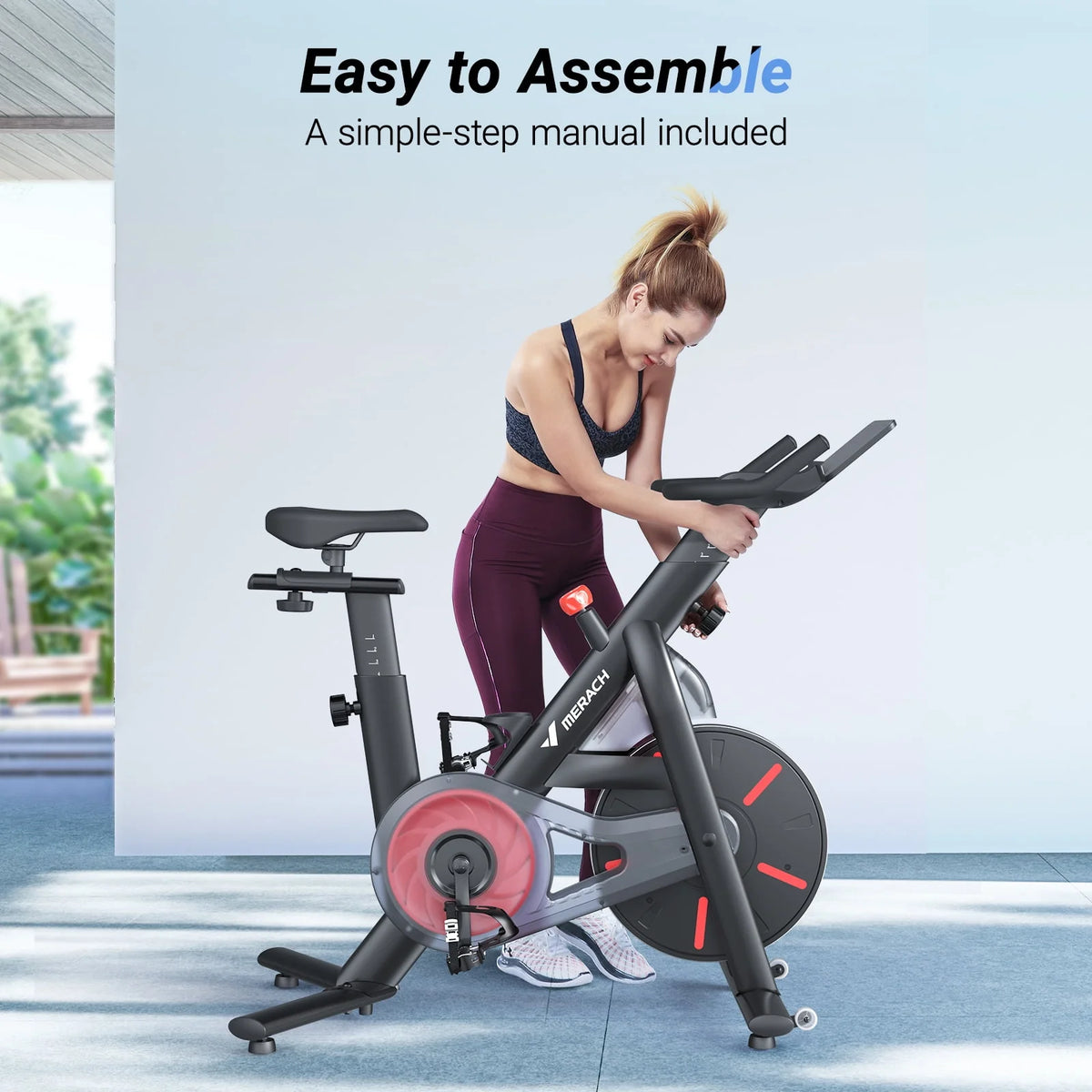 Stationary Exercise Bike Magnetic Bluetooth G138269