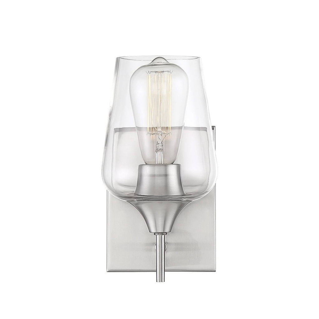Satin Nickel Sconce W15356