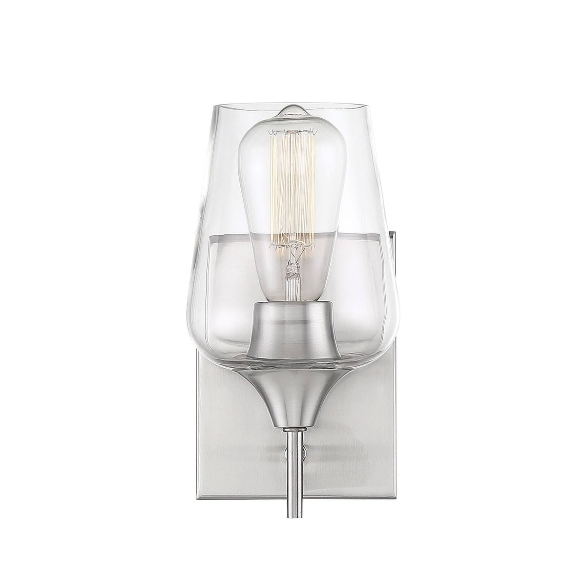 Satin Nickel Sconce W15356