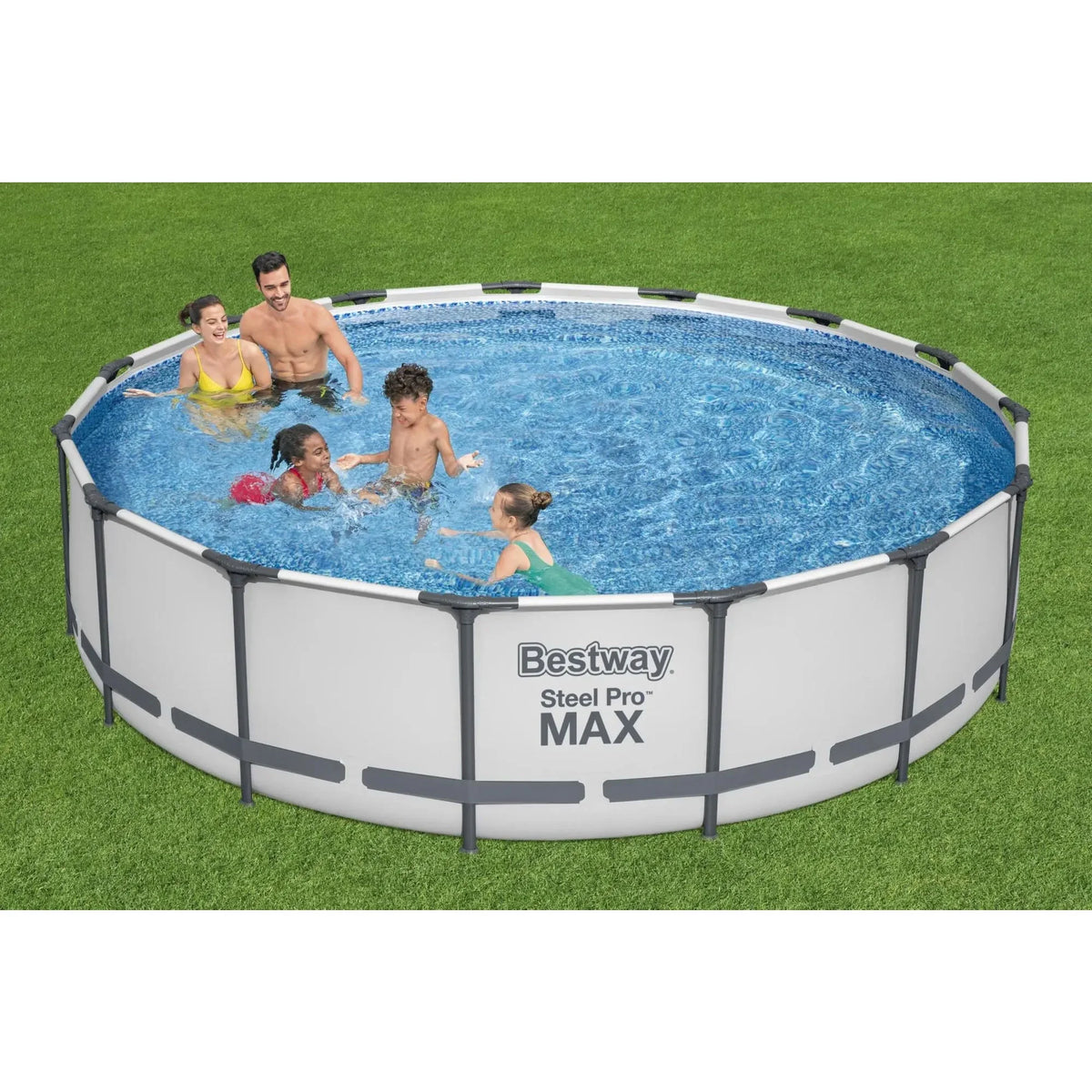 15'x42 Round Frame Above Ground Pool with Filter Pump D1642