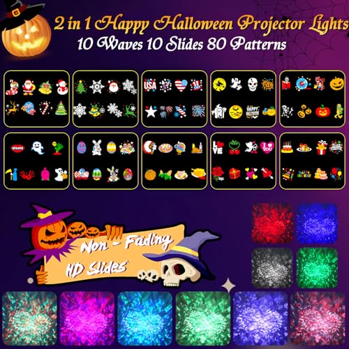 Halloween Projector Lights with Remote Control N6474