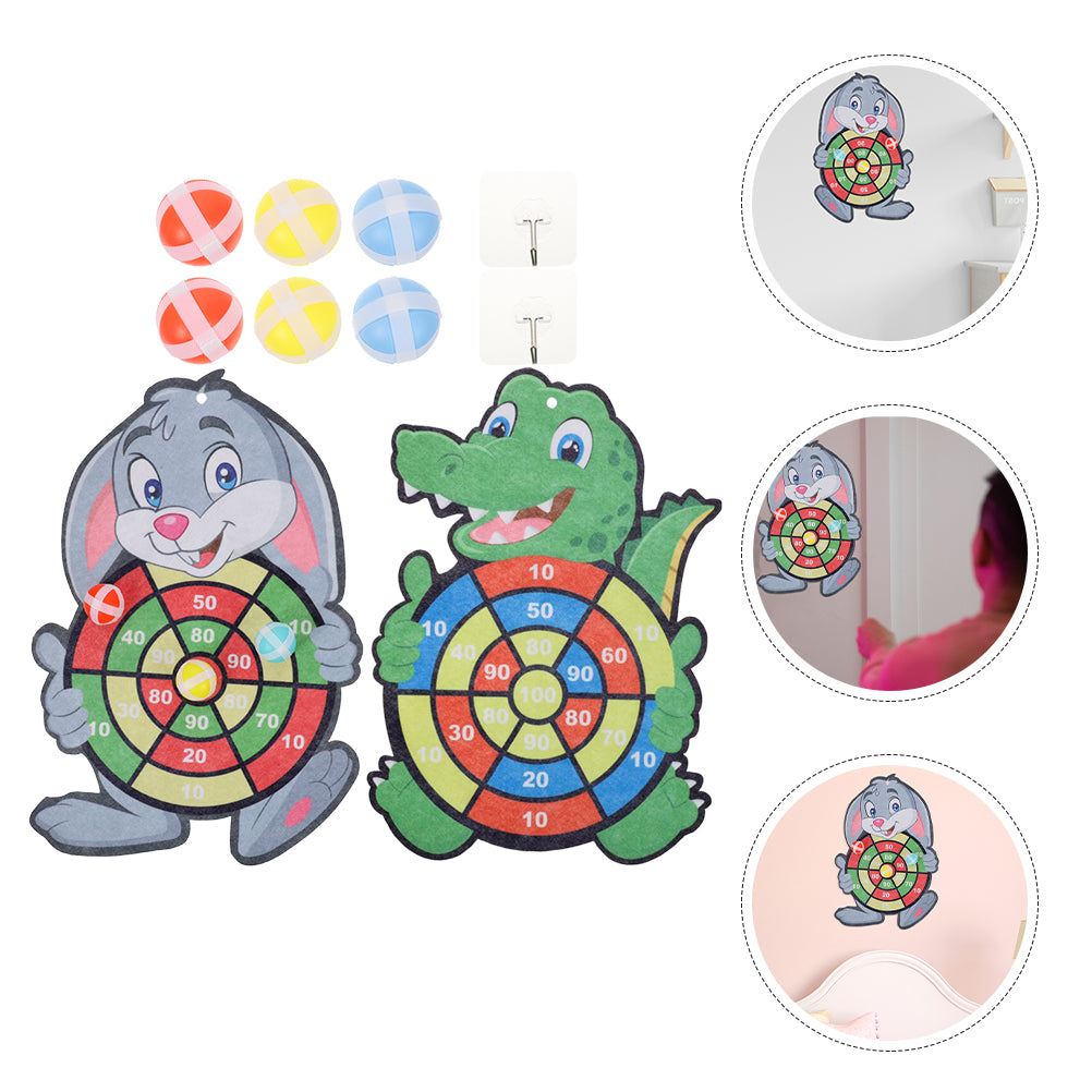 2 Sets Dart Board Game with Sticky Balls C8120