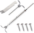 12 Pairs Stainless Steel Adjustable Angle 1/8 Wire Rope Cable Railing Hardware Kit Pack of 2 W20246