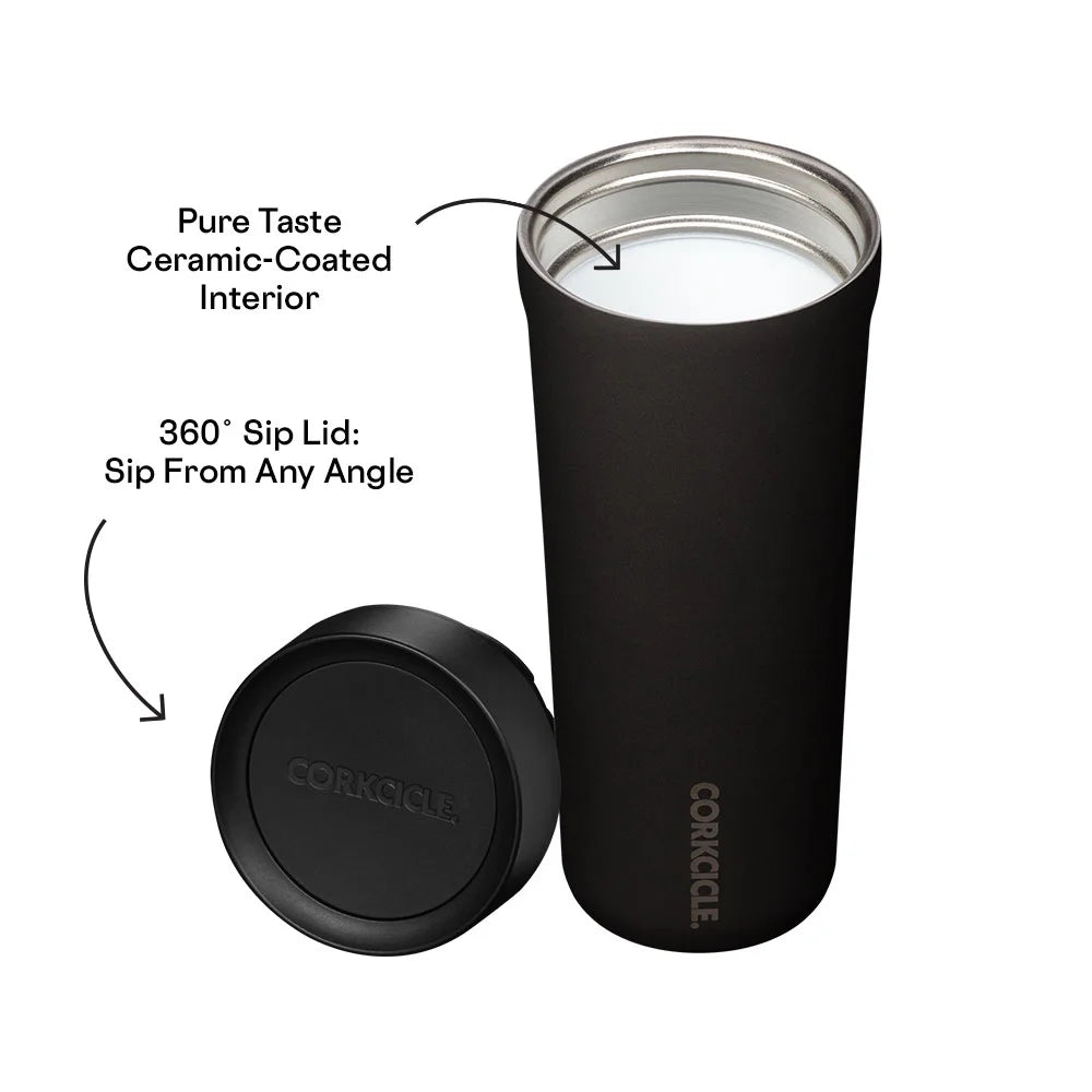 17 oz Stainless Steel Tumbler, Matte Black Y82255