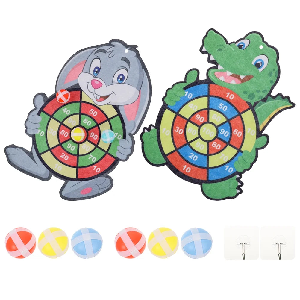 2 Sets Dart Board Game with Sticky Balls C8120