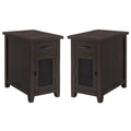 Rustic Chairside Table Set of 2 X5084