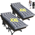 2 Pack Oversized Portable Folding Bed with Mattress and Carry Bag G51098