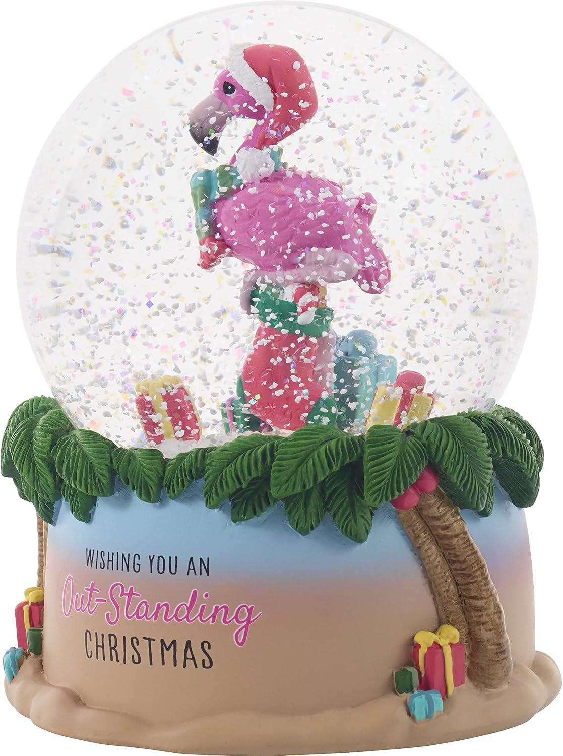 Multicolored Resin/Glass Musical Snow Globe Waterball, Pack of 2 Z1142