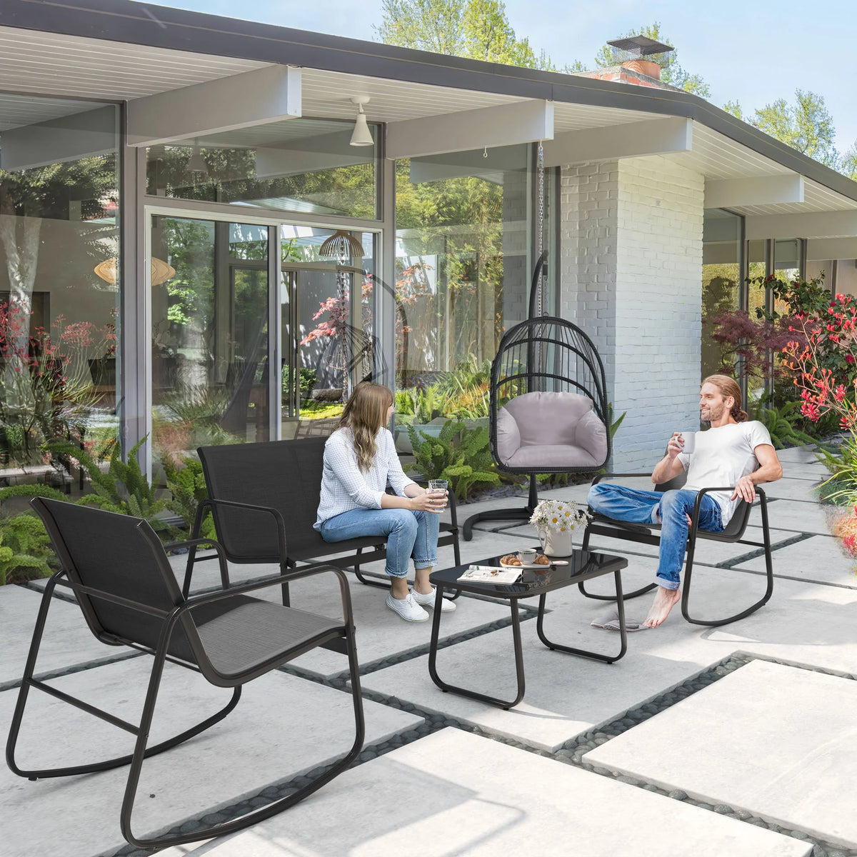 4-Piece Outdoor Patio Bistro Furniture Set G402817