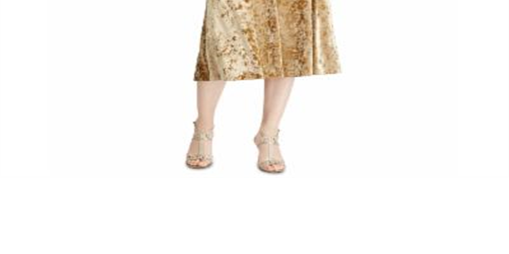 Yellow Velvet Surplice Dress Size 18 U3910