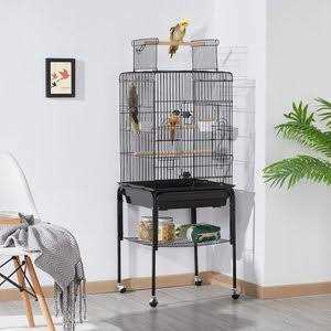 Rolling Bird Cage & Playtop Y250557