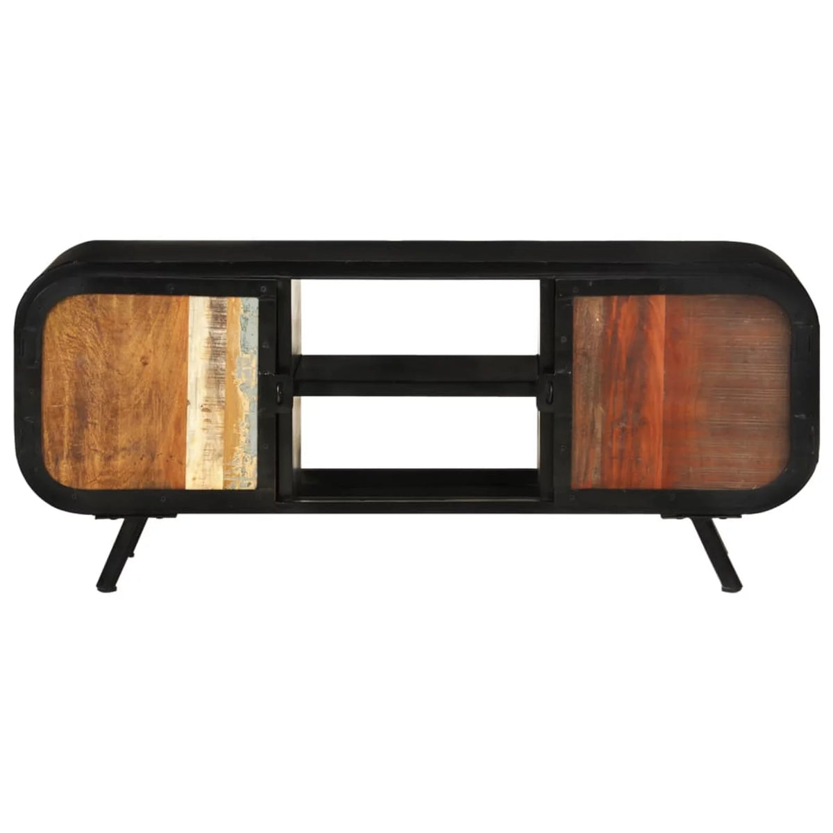 Reclaimed Wood TV Stand with 2 Doors and 2 Shelves Z66941