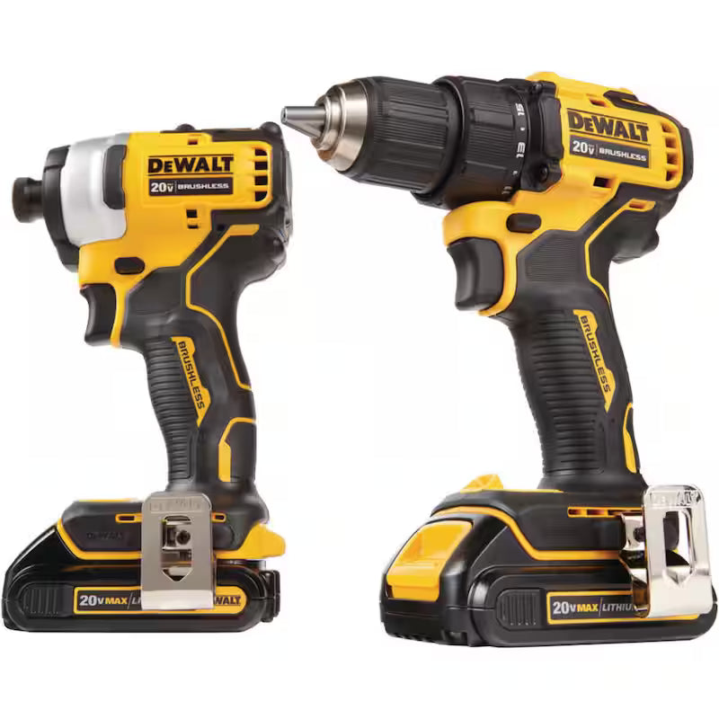 Cordless Brushless Hammer Drill Impact 2 Tool Combo Kit K341