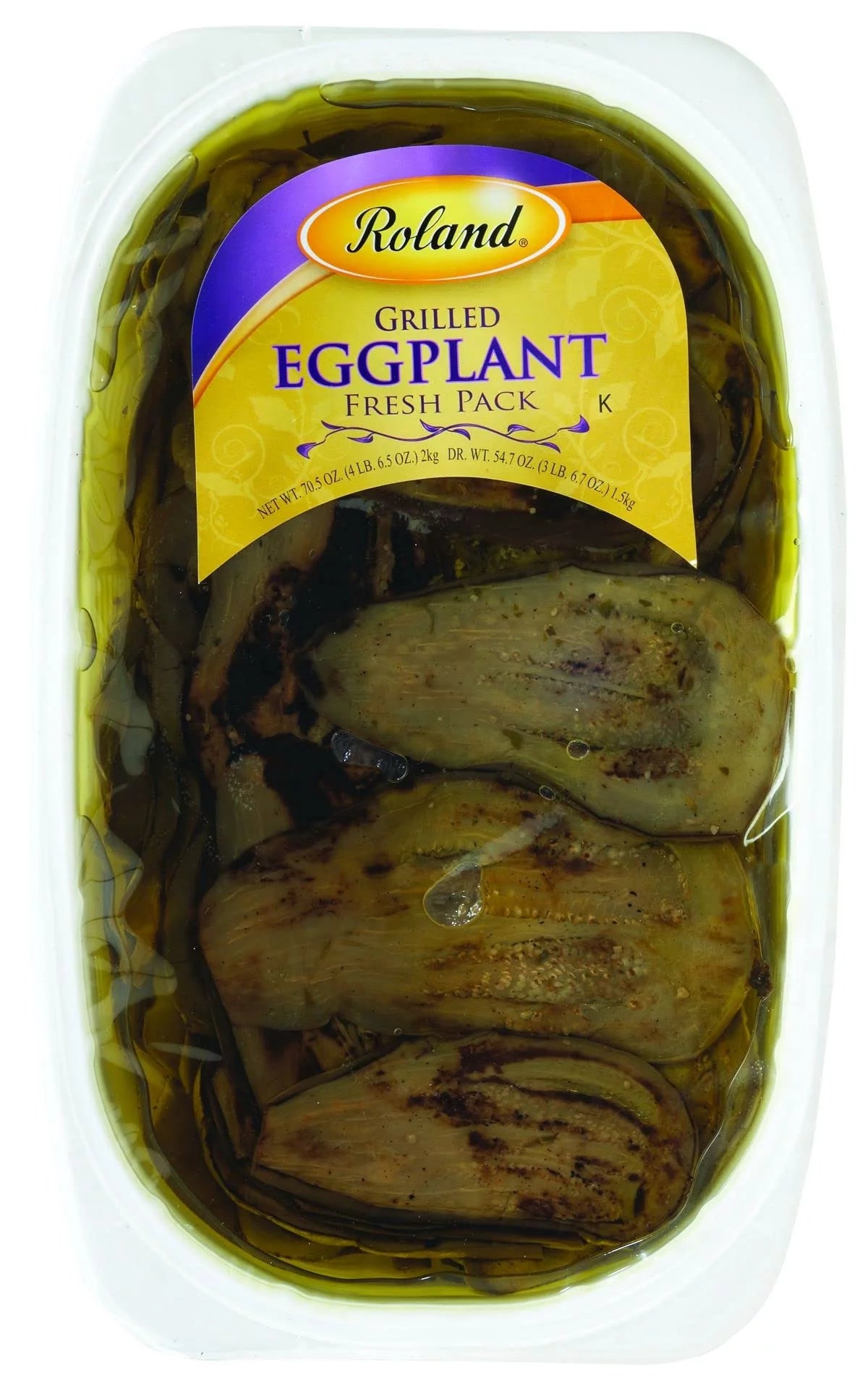 Grilled Eggplant Marinated In Oil, 63.5-Ounce Package E31149