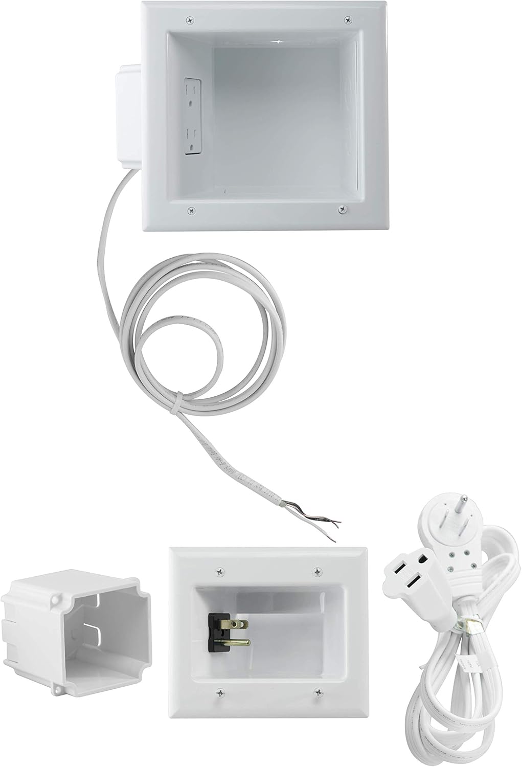 Flat Screen TV Cable Concealer Kit with Power Solution R126