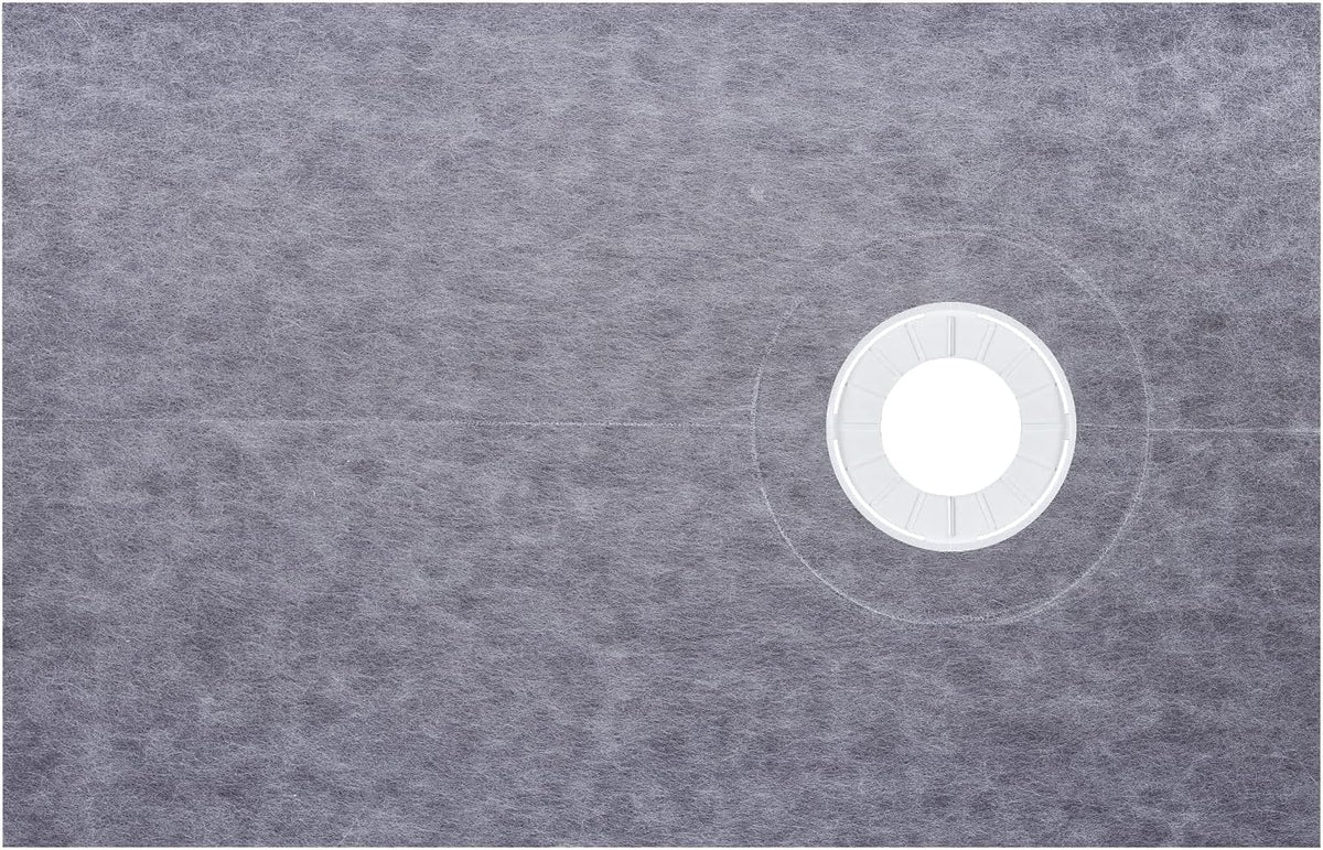 38" x 60" Watertight Shower Curb Overlay with 4" Stainless Steel Grate V573