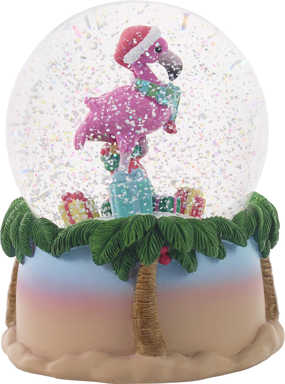 Multicolored Resin/Glass Musical Snow Globe Waterball, Pack of 2 Z1142