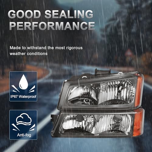 Black Housing Clear Lens Headlight Assembly S862883