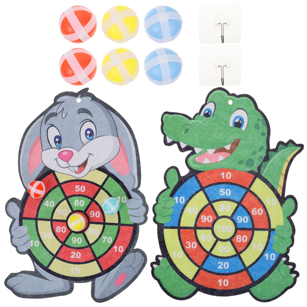 2 Sets Dart Board Game with Sticky Balls C8120