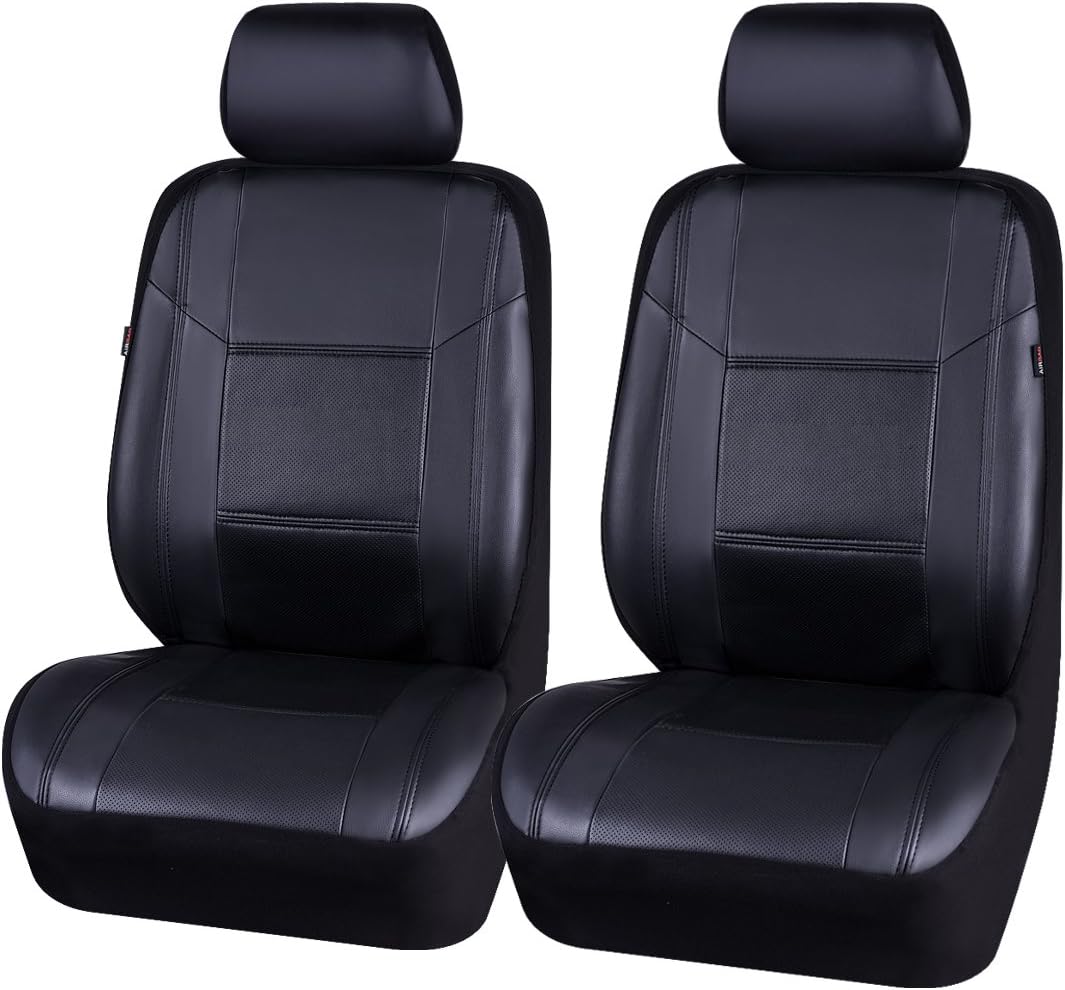 11PCS PU Leather Universal Seat Covers Set (Dark Gray) L667
