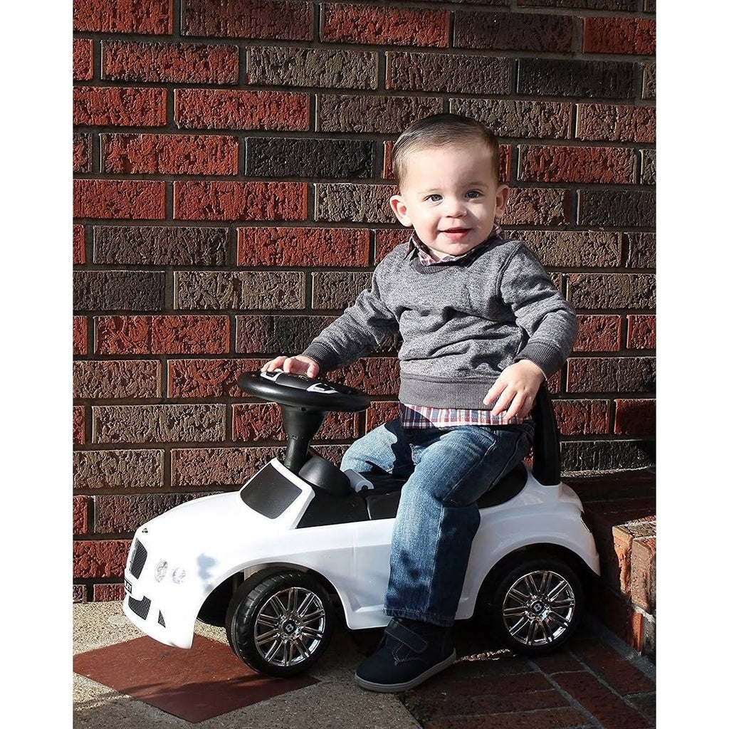 White Ride on Push Car J92353