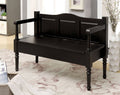 Rustic Wooden Storage Bench Espresso Y20858