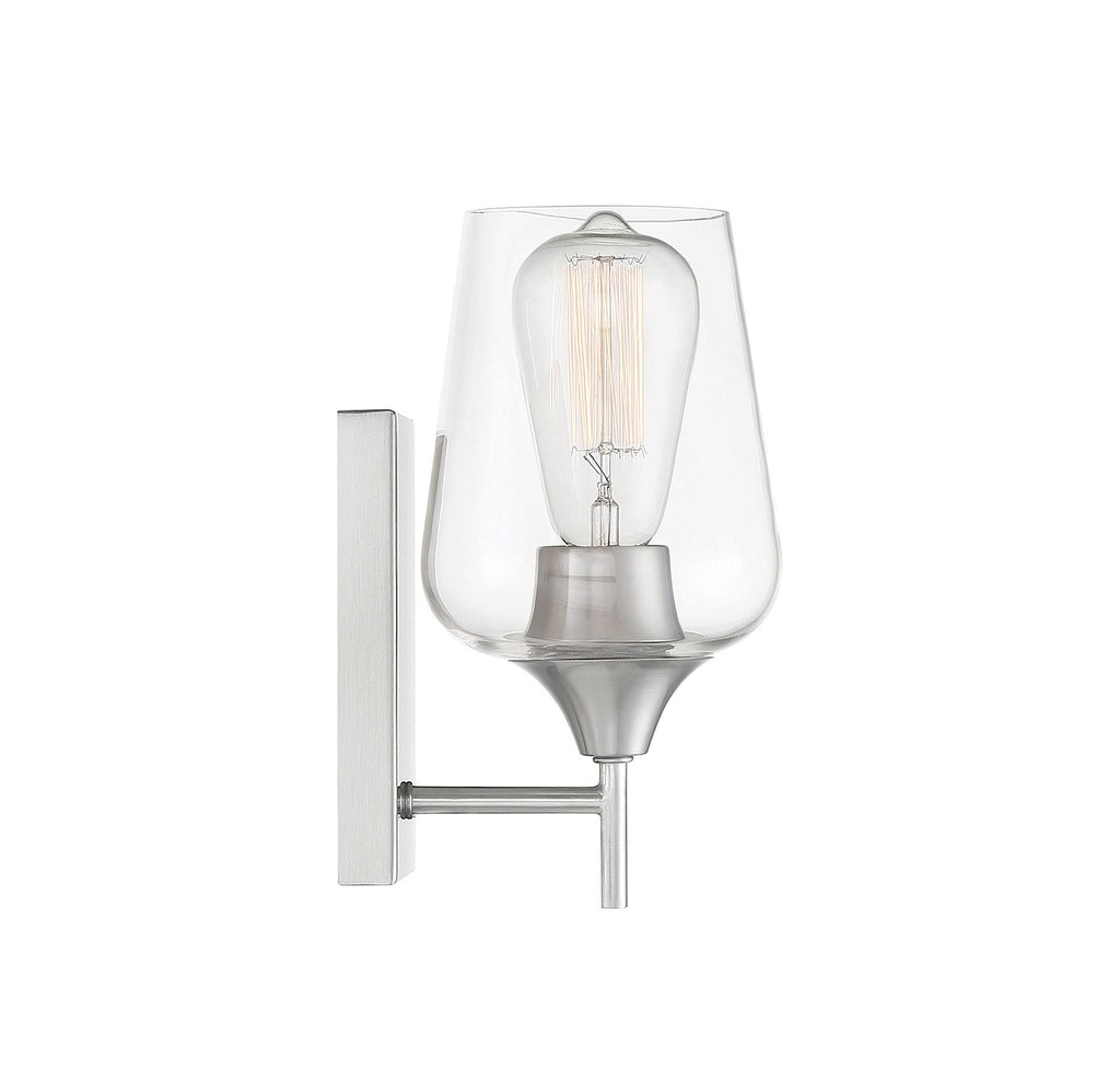 Satin Nickel Sconce W15356