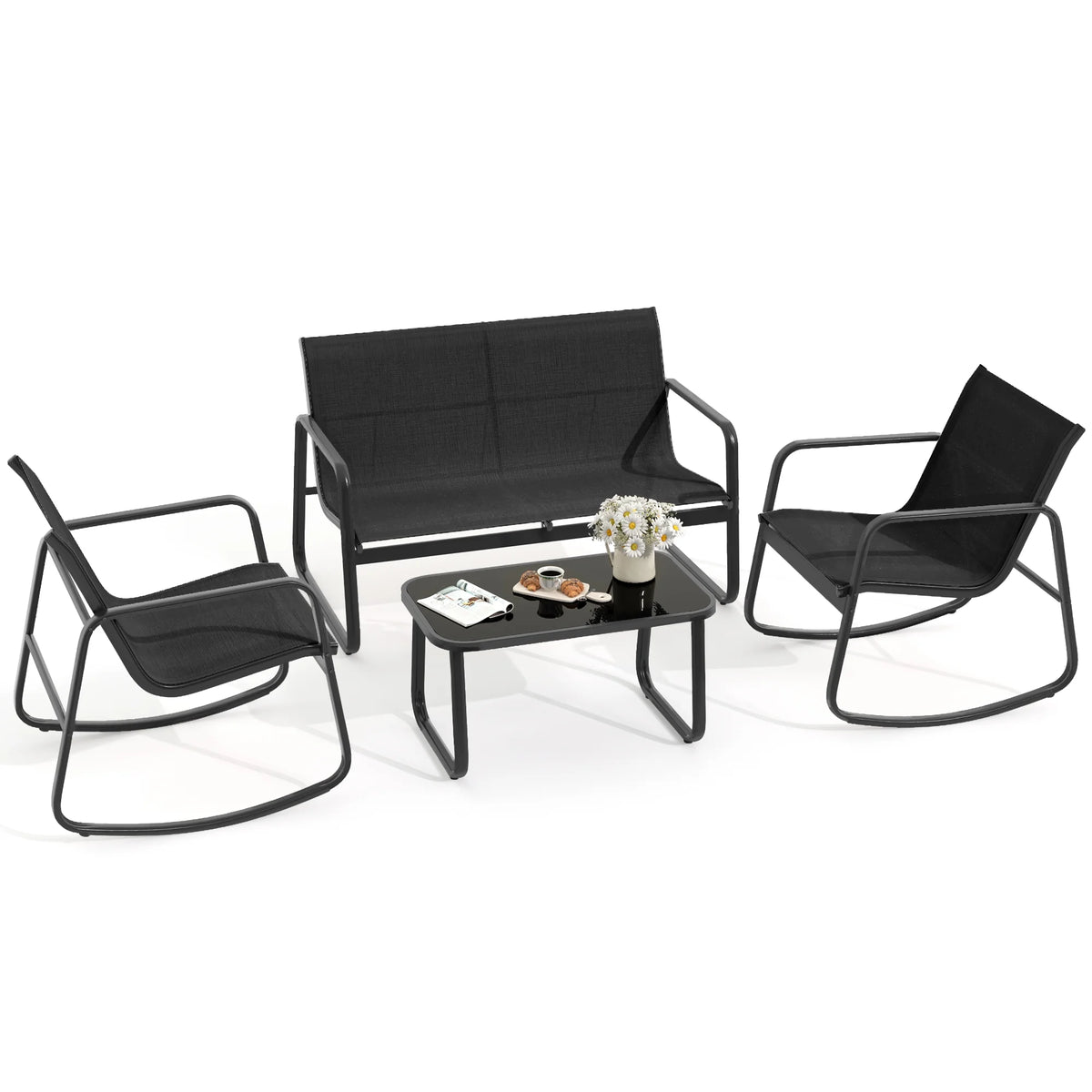 4-Piece Outdoor Patio Bistro Furniture Set G402817