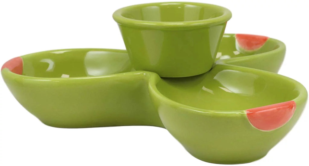 Ceramic Olive Halves Shaped Serving Bowl Plate Dish Platter I584823