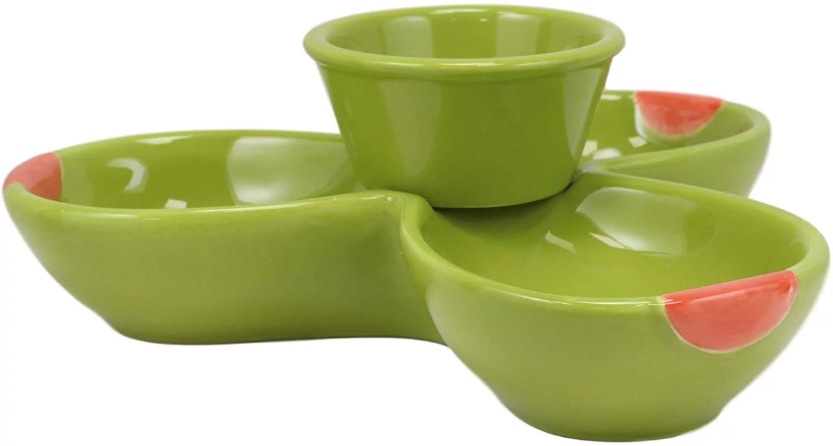 Ceramic Olive Halves Shaped Serving Bowl Plate Dish Platter I584823