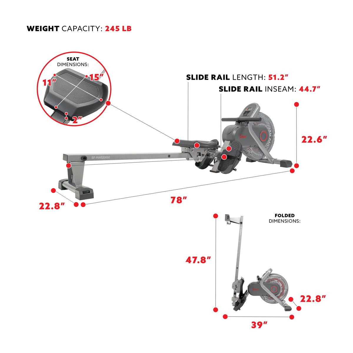 Magnetic Rowing Machine N285