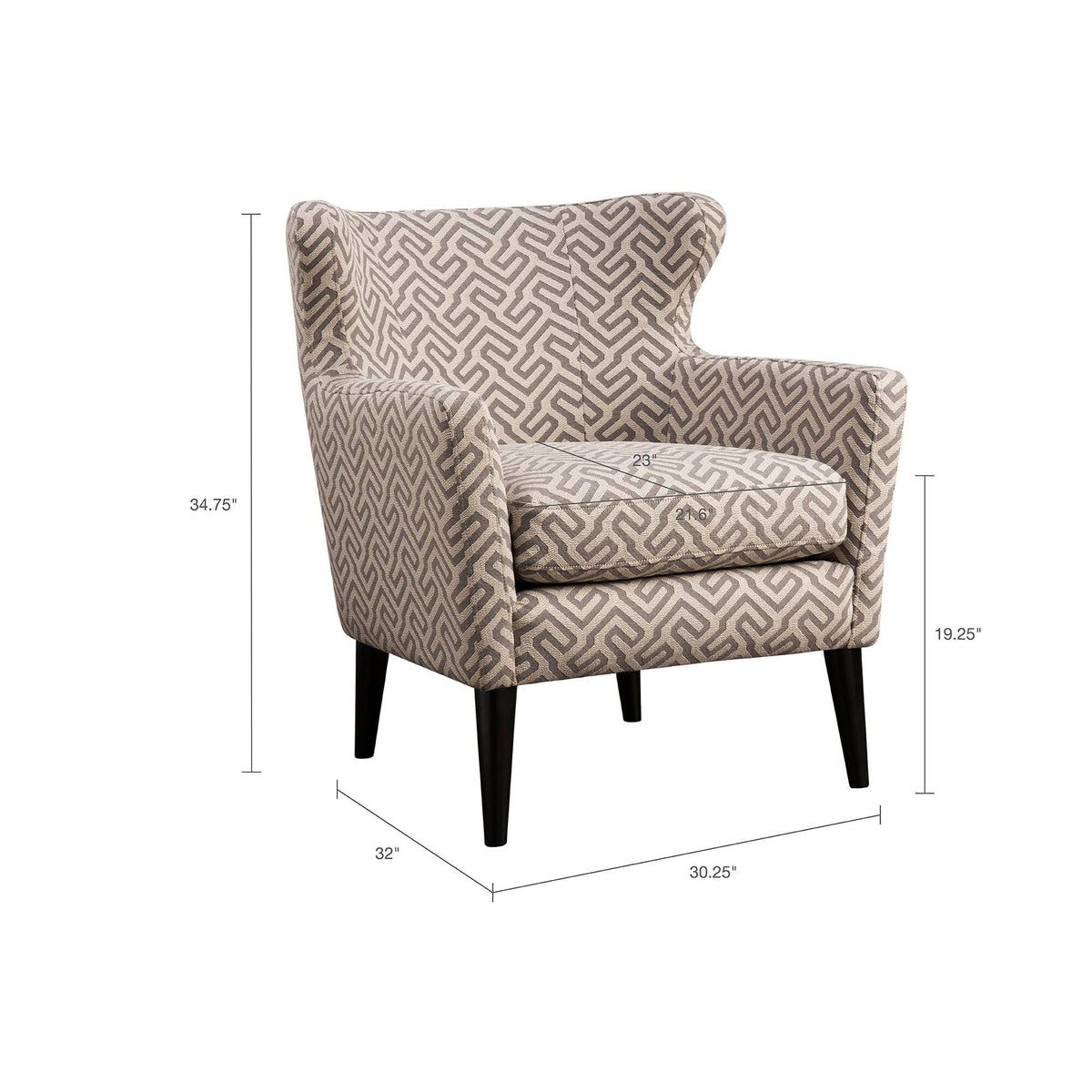 Grey Concave Club Chair R775