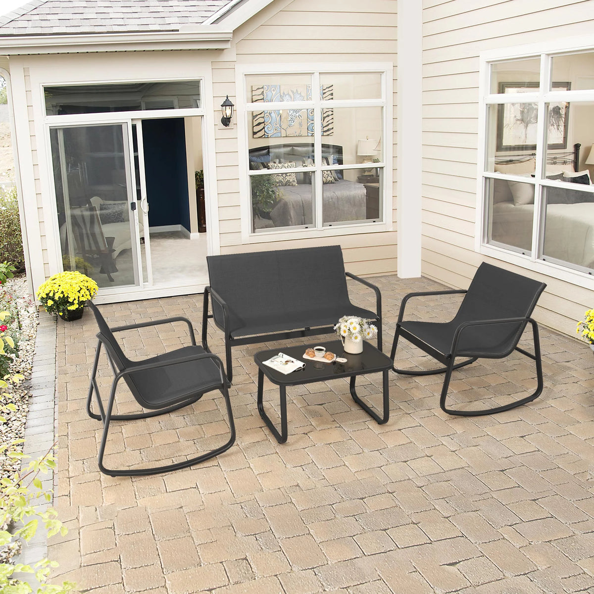 4-Piece Outdoor Patio Bistro Furniture Set G402817