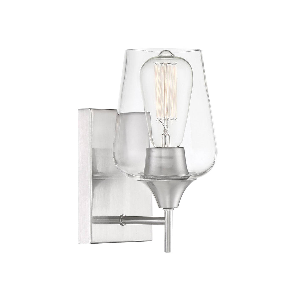 Satin Nickel Sconce W15356