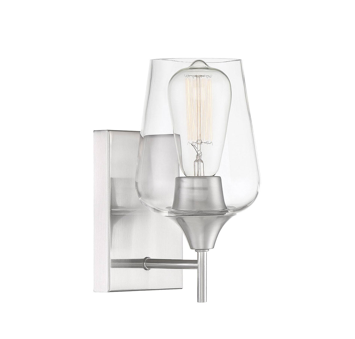Satin Nickel Sconce W15356
